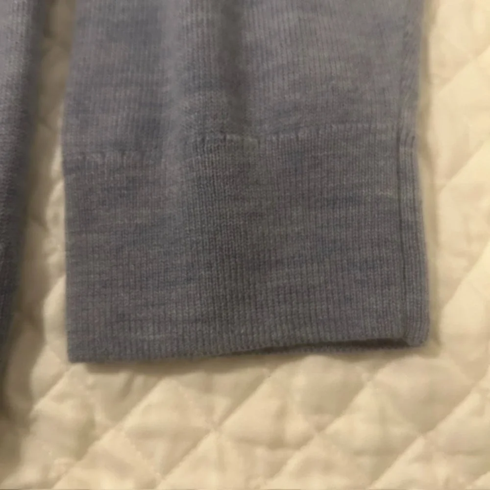 Banana Republic Sweater Men's 2XL XXL Light Blue 100% Merino Wool Crew Neck NEW